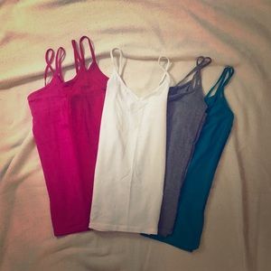 5 forever 21 size medium tank tops 1 white v-neck